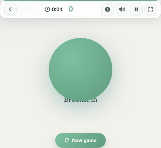 Breathing Bubble — live gameplay