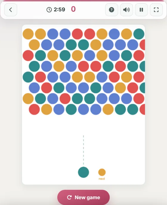 Bubble Pop — live gameplay