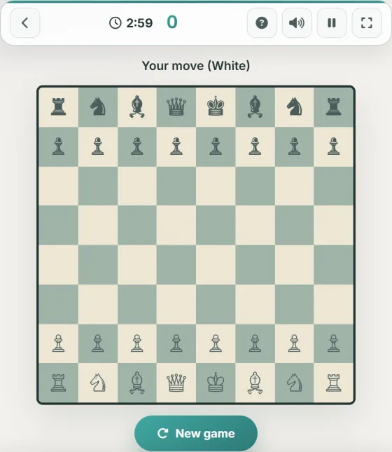 Chess — live gameplay