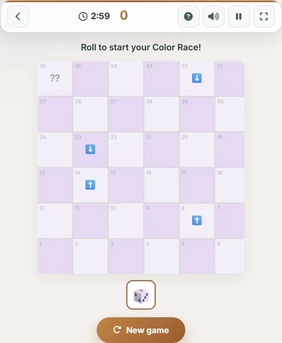 Color Token Race — live gameplay