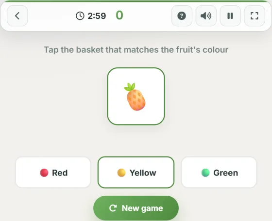 Fruit Sort — live gameplay