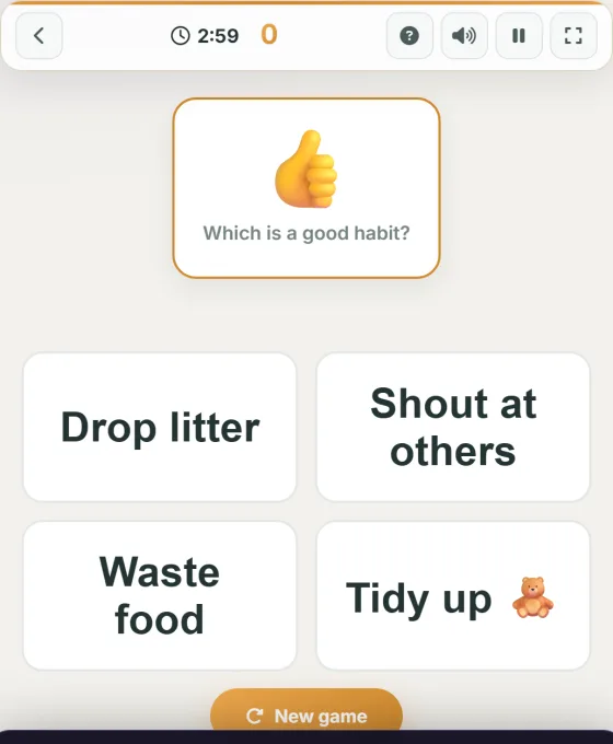 Good Habit Cards — live gameplay