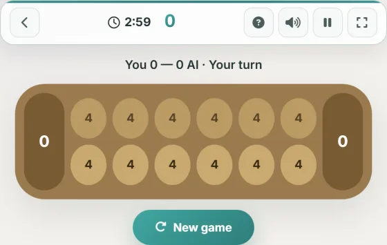 Mancala — live gameplay