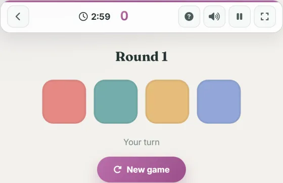 Rhythm Memory — live gameplay