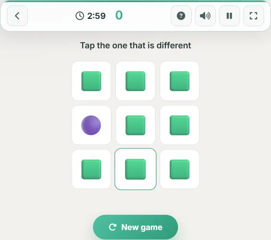 Shape Finder — live gameplay