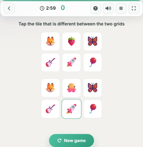 Spot the Difference — live gameplay