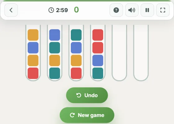 Water Sort — live gameplay