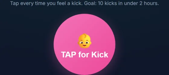 Kick Counter — result screen