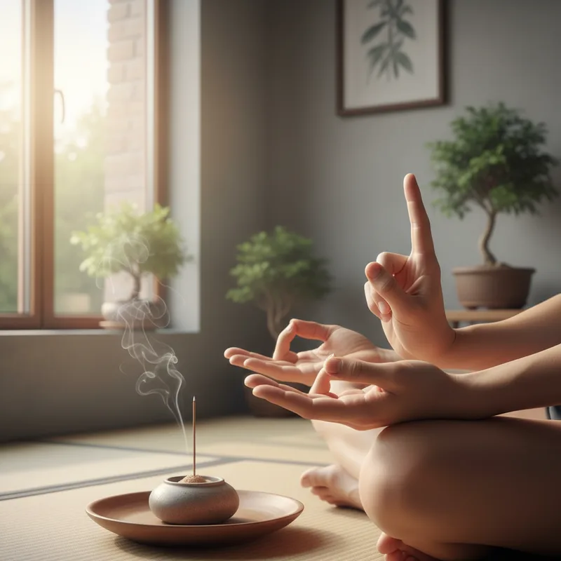 Hansi Mudra (Inner Smile / Swan Gesture)