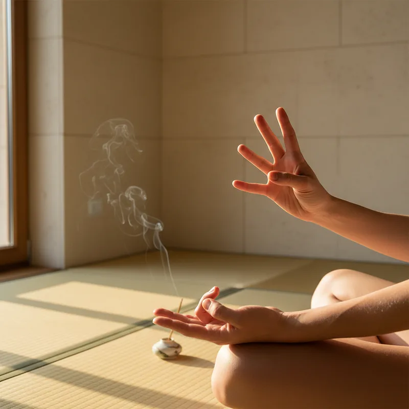 Pitta-Pacifying Mudra (Cooling Gesture)